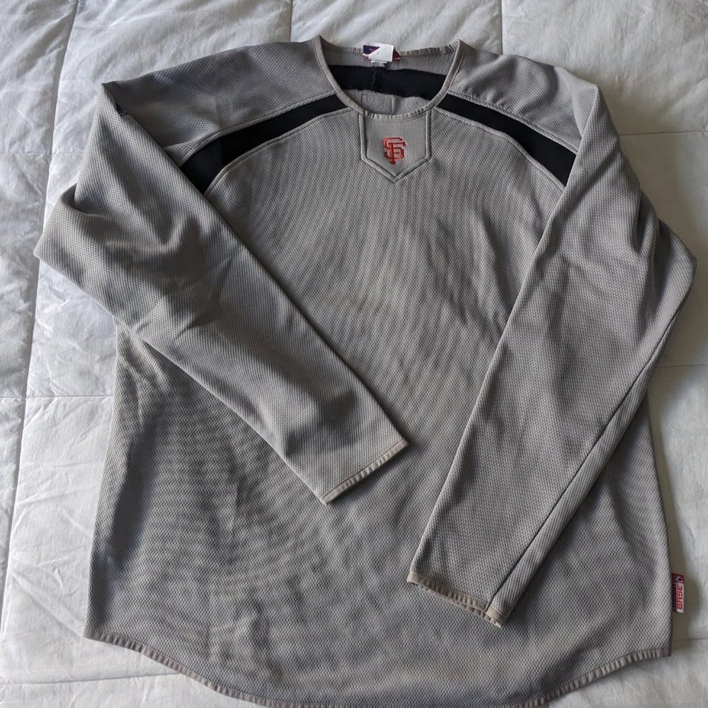 Men's SF Giants Thermal Pullover - Size XL Grey